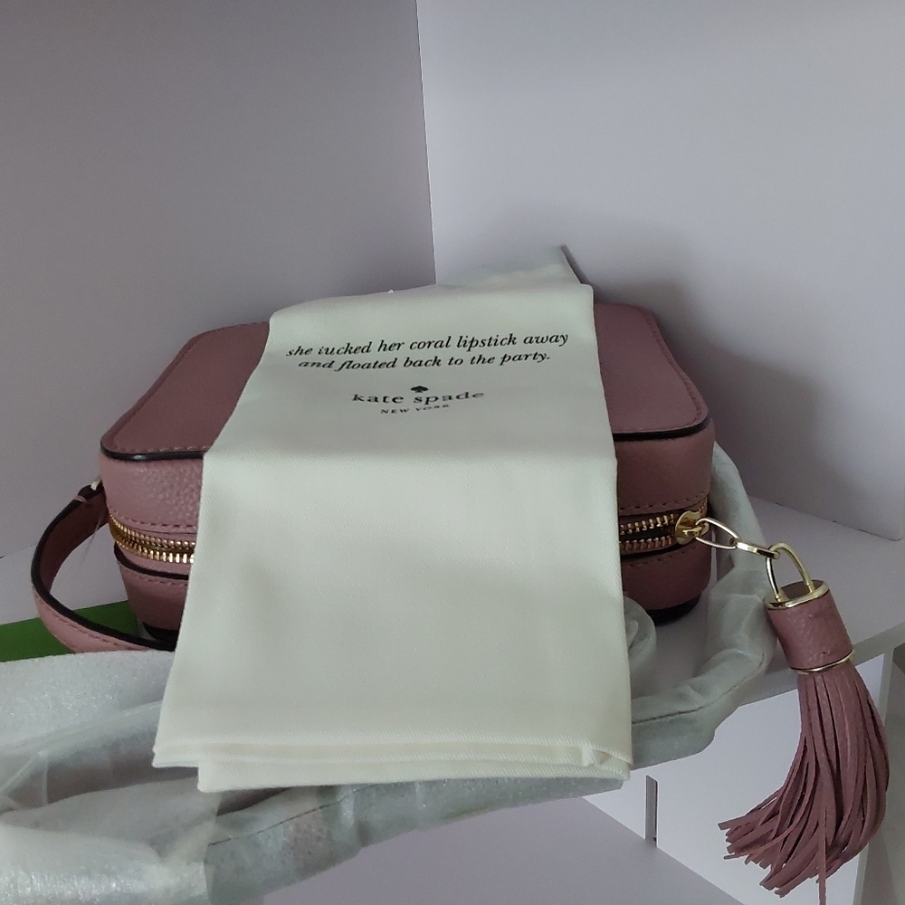Kate Spade Blush Pink Camera Crossbody Bag With Gold Hardware - Picture 6 of 7